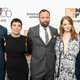 Yorgos Lanthimos with the cast of The Favourite at the New York Film Festival on Friday, September 28.